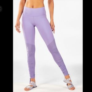 Fabletics High-Waisted Cashel PureLuxe Legging for Yoga/Pilates in Violet Purple